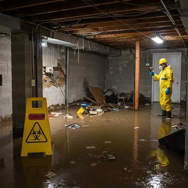 Flooded Basement Electrical Hazard in Bloomingdale, IL Property